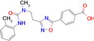 4-{3-[2-(methyl{[(2-methylphenyl)amino]carbonyl}amino)ethyl]-1,2,4-oxadiazol-5-yl}benzoic acid
