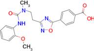 4-(3-{2-[{[(2-methoxyphenyl)amino]carbonyl}(methyl)amino]ethyl}-1,2,4-oxadiazol-5-yl)benzoic acid