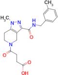 4-(1-methyl-3-{[(3-methylbenzyl)amino]carbonyl}-1,4,6,7-tetrahydro-5H-pyrazolo[4,3-c]pyridin-5-yl)…