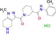 N-(2-methylphenyl)-1-[(1-methyl-4,5,6,7-tetrahydro-1H-pyrazolo[4,3-c]pyridin-3-yl)carbonyl]piperidine-3-carboxamide hydrochloride