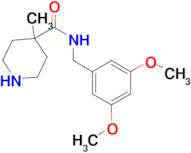 N-(3,5-dimethoxybenzyl)-4-methylpiperidine-4-carboxamide