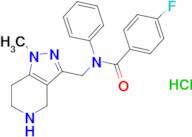 4-fluoro-N-[(1-methyl-4,5,6,7-tetrahydro-1H-pyrazolo[4,3-c]pyridin-3-yl)methyl]-N-phenylbenzamide …