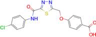 4-[(5-{[(4-chlorophenyl)amino]carbonyl}-1,3,4-thiadiazol-2-yl)methoxy]benzoic acid