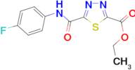 ethyl 5-{[(4-fluorophenyl)amino]carbonyl}-1,3,4-thiadiazole-2-carboxylate