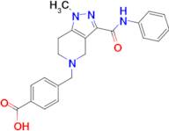4-{[3-(anilinocarbonyl)-1-methyl-1,4,6,7-tetrahydro-5H-pyrazolo[4,3-c]pyridin-5-yl]methyl}benzoic acid