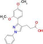 3-[3-(2,4-dimethoxyphenyl)-1-phenyl-1H-pyrazol-4-yl]propanoic acid