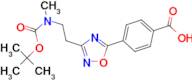 4-(3-{2-[(tert-butoxycarbonyl)(methyl)amino]ethyl}-1,2,4-oxadiazol-5-yl)benzoic acid