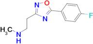{2-[5-(4-fluorophenyl)-1,2,4-oxadiazol-3-yl]ethyl}methylamine