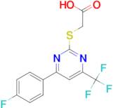 {[4-(4-fluorophenyl)-6-(trifluoromethyl)pyrimidin-2-yl]thio}acetic acid