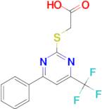 {[4-phenyl-6-(trifluoromethyl)pyrimidin-2-yl]thio}acetic acid