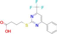 4-{[4-phenyl-6-(trifluoromethyl)pyrimidin-2-yl]thio}butanoic acid