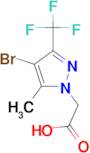 [4-bromo-5-methyl-3-(trifluoromethyl)-1H-pyrazol-1-yl]acetic acid