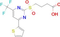 4-{[4-(2-thienyl)-6-(trifluoromethyl)pyrimidin-2-yl]sulfonyl}butanoic acid