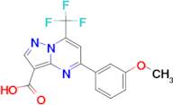 5-(3-methoxyphenyl)-7-(trifluoromethyl)pyrazolo[1,5-a]pyrimidine-3-carboxylic acid