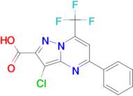 3-chloro-5-phenyl-7-(trifluoromethyl)pyrazolo[1,5-a]pyrimidine-2-carboxylic acid