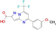 5-(3-methoxyphenyl)-7-(trifluoromethyl)pyrazolo[1,5-a]pyrimidine-2-carboxylic acid