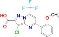 3-Chloro-5-(2-methoxyphenyl)-7-(trifluoromethyl)pyrazolo[1,5-a]pyrimidine-2-carboxylic acid