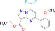 ethyl 7-(difluoromethyl)-5-(2-methoxyphenyl)pyrazolo[1,5-a]pyrimidine-3-carboxylate