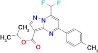 isopropyl 7-(difluoromethyl)-5-(4-methylphenyl)pyrazolo[1,5-a]pyrimidine-3-carboxylate