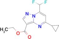 ethyl 5-cyclopropyl-7-(difluoromethyl)pyrazolo[1,5-a]pyrimidine-3-carboxylate