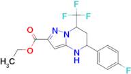 ethyl 5-(4-fluorophenyl)-7-(trifluoromethyl)-4,5,6,7-tetrahydropyrazolo[1,5-a]pyrimidine-2-carbo...