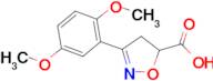 3-(2,5-dimethoxyphenyl)-4,5-dihydroisoxazole-5-carboxylic acid