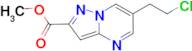 methyl 6-(2-chloroethyl)pyrazolo[1,5-a]pyrimidine-2-carboxylate