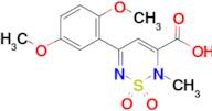 5-(2,5-dimethoxyphenyl)-2-methyl-2H-1,2,6-thiadiazine-3-carboxylic acid 1,1-dioxide