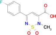 5-(4-fluorophenyl)-2-methyl-2H-1,2,6-thiadiazine-3-carboxylic acid 1,1-dioxide