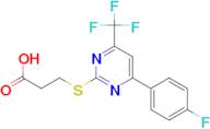 3-{[4-(4-fluorophenyl)-6-(trifluoromethyl)pyrimidin-2-yl]thio}propanoic acid