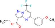 ethyl 5-(3-methoxyphenyl)-7-(trifluoromethyl)pyrazolo[1,5-a]pyrimidine-3-carboxylate