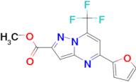 methyl 5-(2-furyl)-7-(trifluoromethyl)pyrazolo[1,5-a]pyrimidine-2-carboxylate