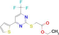 ethyl {[4-(2-thienyl)-6-(trifluoromethyl)pyrimidin-2-yl]thio}acetate