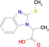 2-[2-(methylthio)-1H-benzimidazol-1-yl]propanoic acid