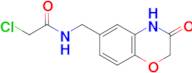 2-chloro-N-[(3-oxo-3,4-dihydro-2H-1,4-benzoxazin-6-yl)methyl]acetamide