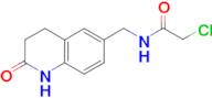 2-chloro-N-[(2-oxo-1,2,3,4-tetrahydroquinolin-6-yl)methyl]acetamide