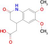 (6,7-dimethoxy-2-oxo-1,2,3,4-tetrahydroquinolin-4-yl)acetic acid