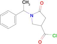 5-oxo-1-(1-phenylethyl)pyrrolidine-3-carbonyl chloride