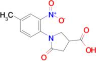 1-(4-methyl-2-nitrophenyl)-5-oxopyrrolidine-3-carboxylic acid