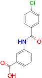 3-[(4-chlorobenzoyl)amino]benzoic acid