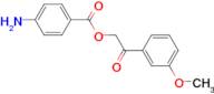 2-(3-methoxyphenyl)-2-oxoethyl 4-aminobenzoate