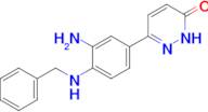 6-[3-amino-4-(benzylamino)phenyl]pyridazin-3(2H)-one