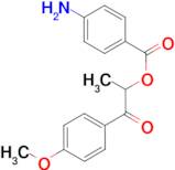 2-(4-methoxyphenyl)-1-methyl-2-oxoethyl 4-aminobenzoate