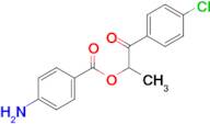 2-(4-chlorophenyl)-1-methyl-2-oxoethyl 4-aminobenzoate