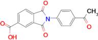 2-(4-acetylphenyl)-1,3-dioxoisoindoline-5-carboxylic acid
