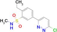 5-(6-chloropyridazin-3-yl)-2-ethyl-N-methylbenzenesulfonamide