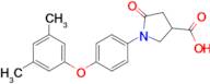 1-[4-(3,5-dimethylphenoxy)phenyl]-5-oxopyrrolidine-3-carboxylic acid