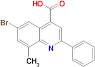 6-bromo-8-methyl-2-phenylquinoline-4-carboxylic acid