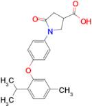 1-[4-(2-isopropyl-5-methylphenoxy)phenyl]-5-oxopyrrolidine-3-carboxylic acid