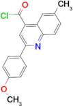 2-(4-methoxyphenyl)-6-methylquinoline-4-carbonyl chloride